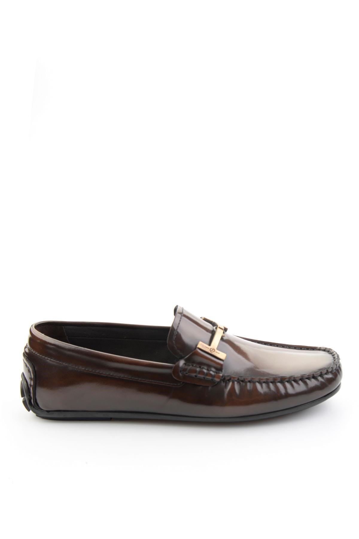 Kahve Hakiki Deri Erkek Loafer Ayakkabı E01648504214