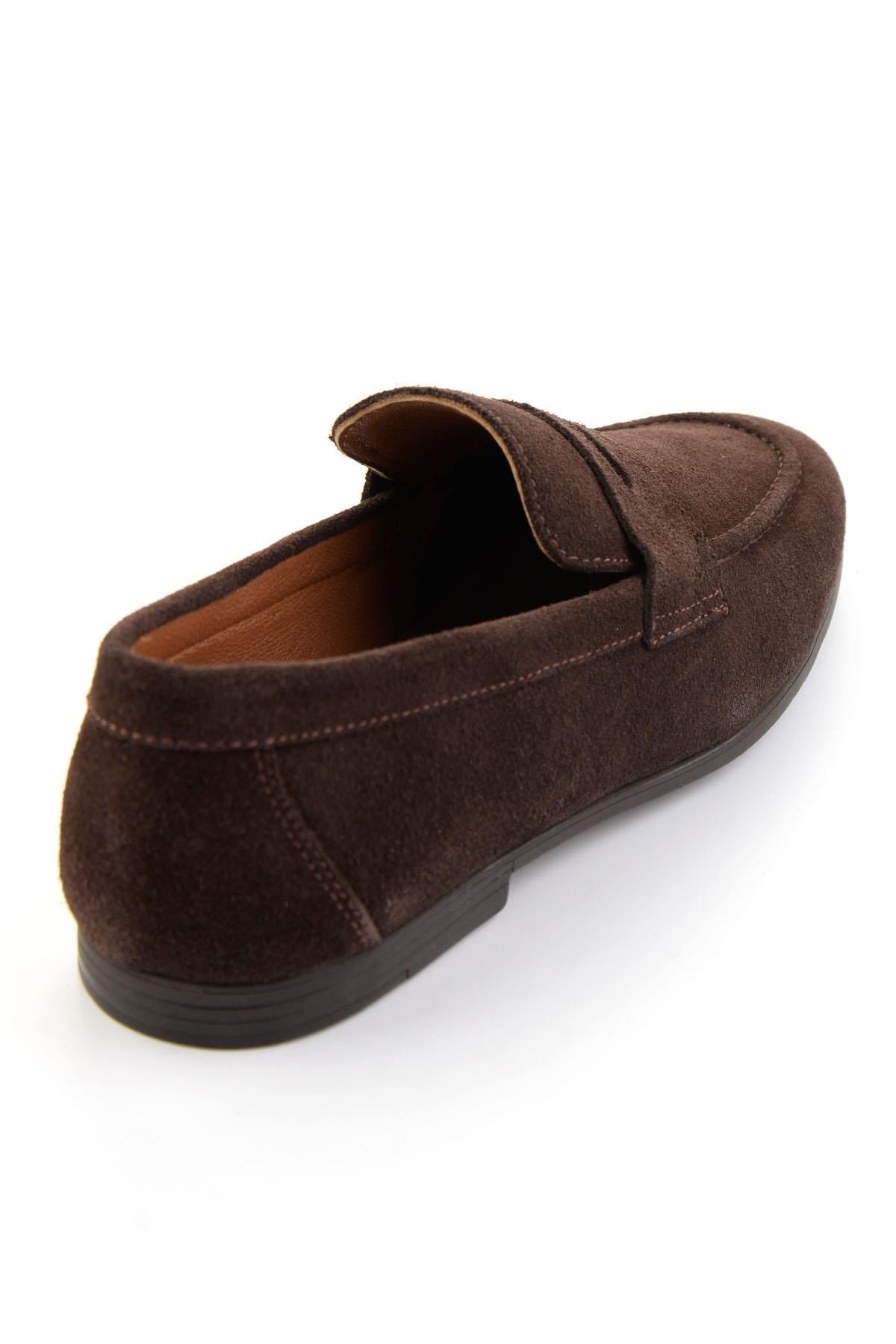 Kahve Hakiki Deri Erkek Loafer Ayakkabı E01594456402