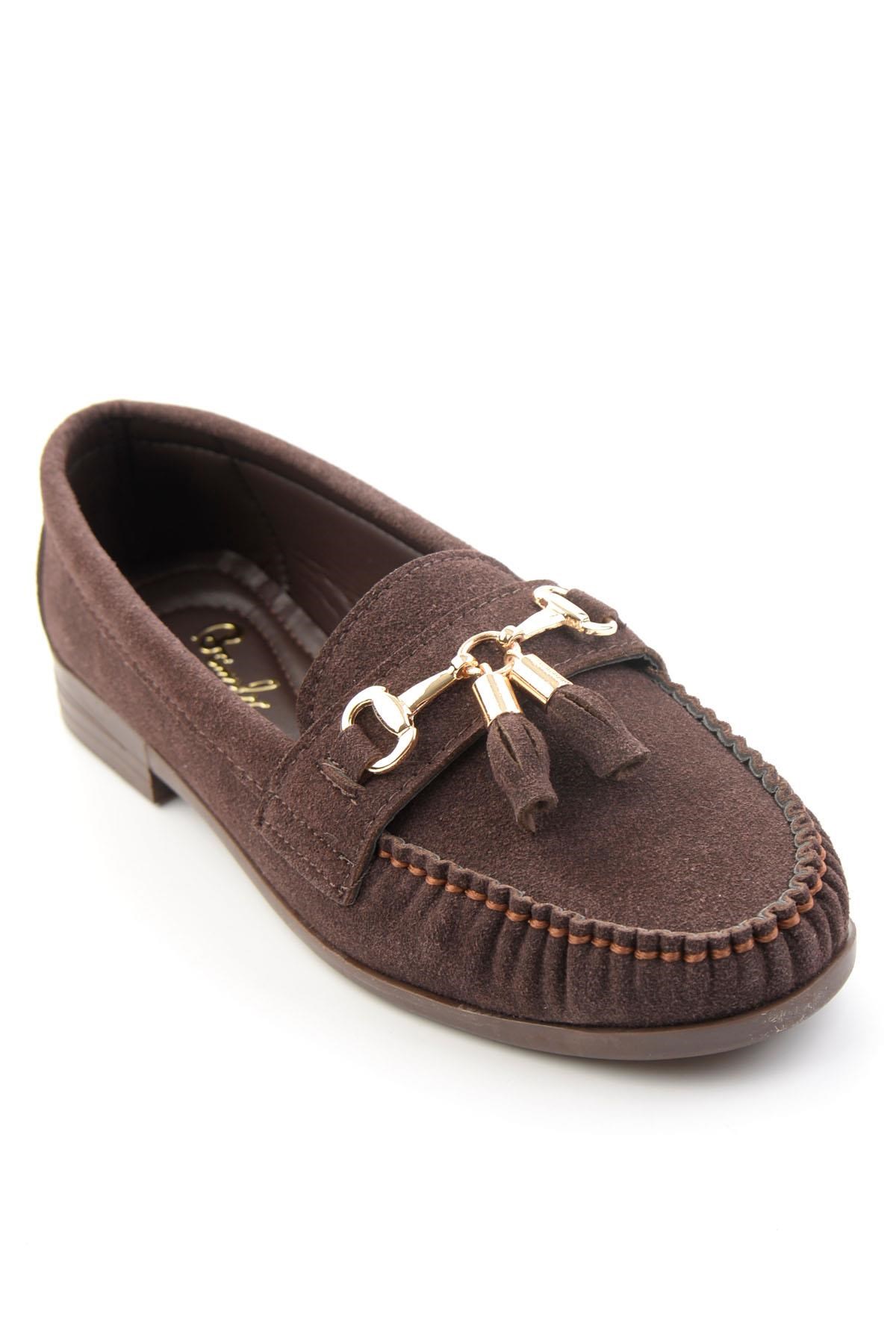 Kahve  Kadın Loafer Ayakkabı K01140006271