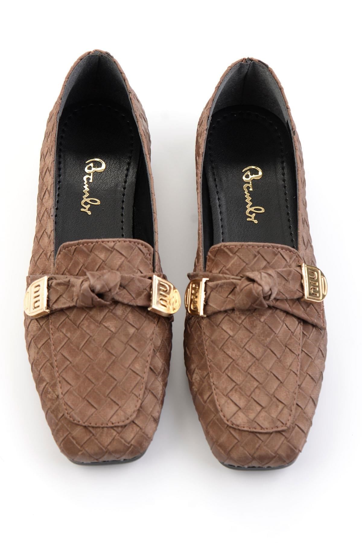 Kahve  Kadın Loafer Ayakkabı K01641022471