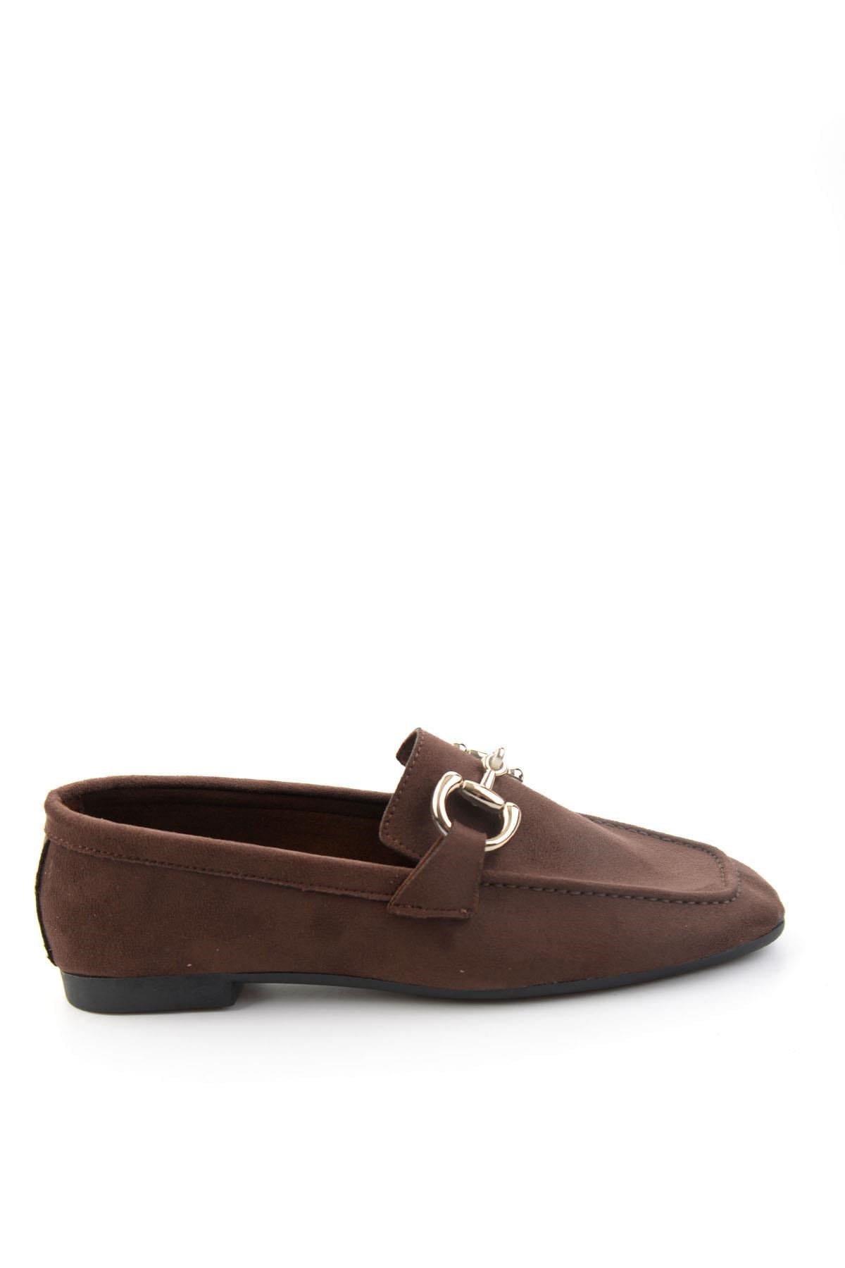 Kahve  Kadın Loafer Ayakkabı K01879251572