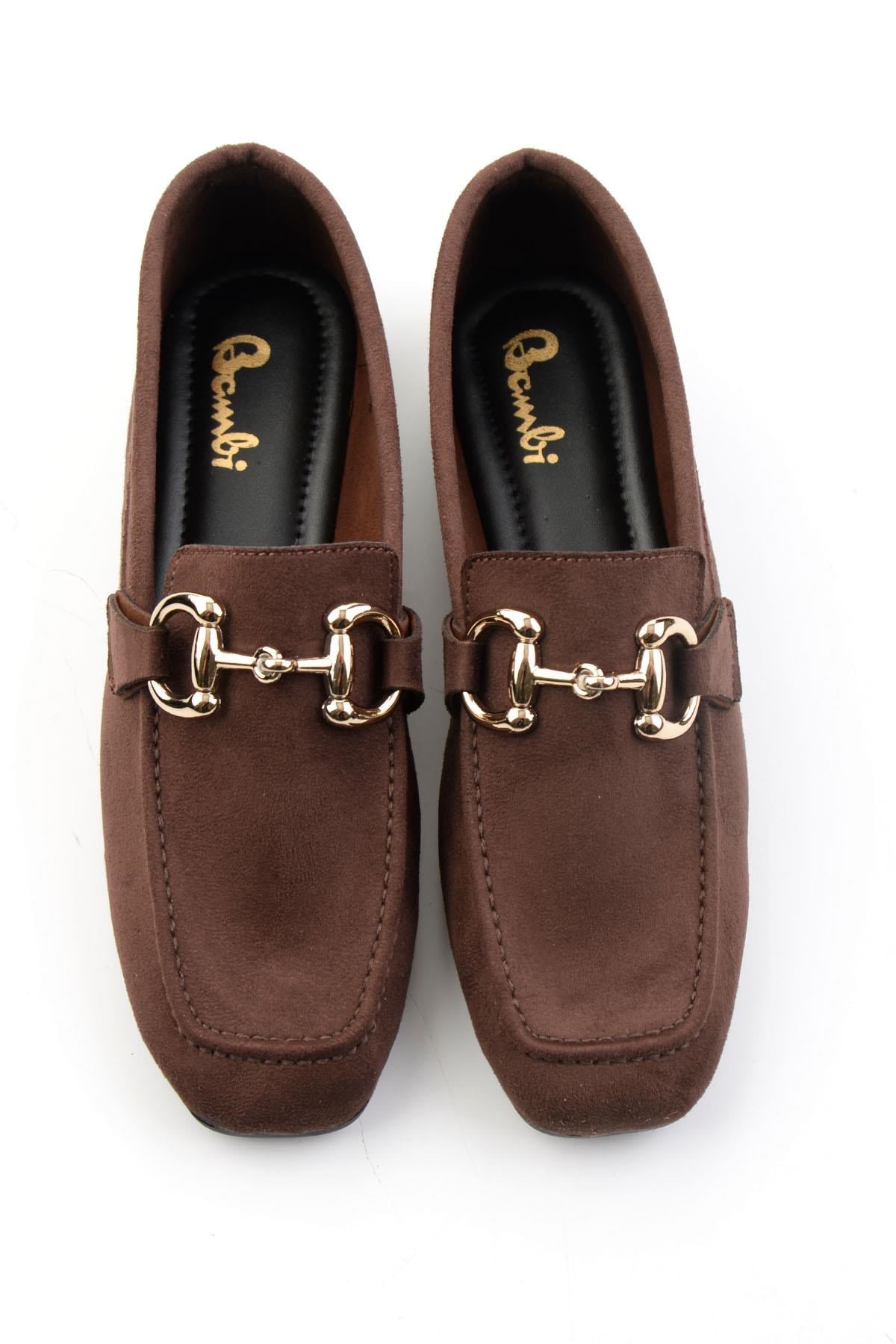 Kahve  Kadın Loafer Ayakkabı K01879251572