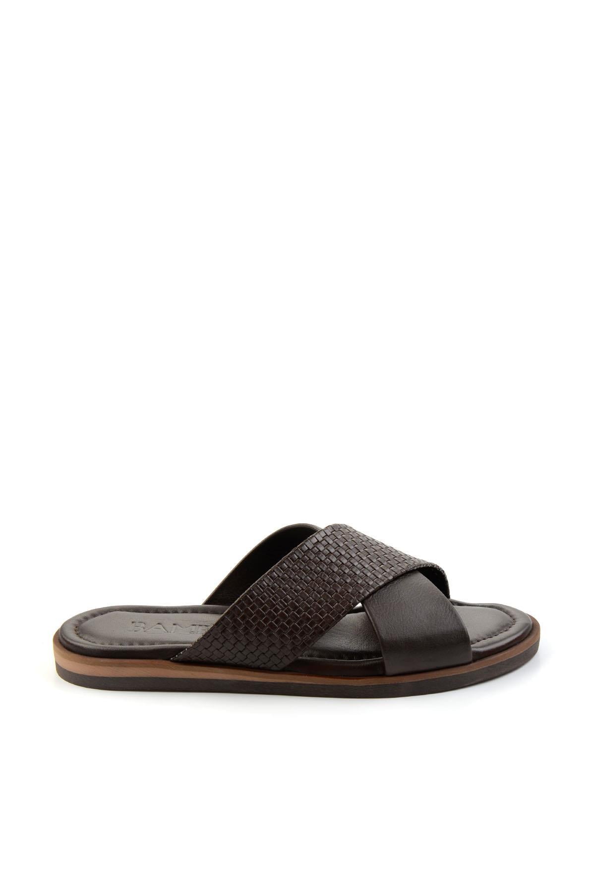 Kahve Leather Erkek Terlik E04433500043