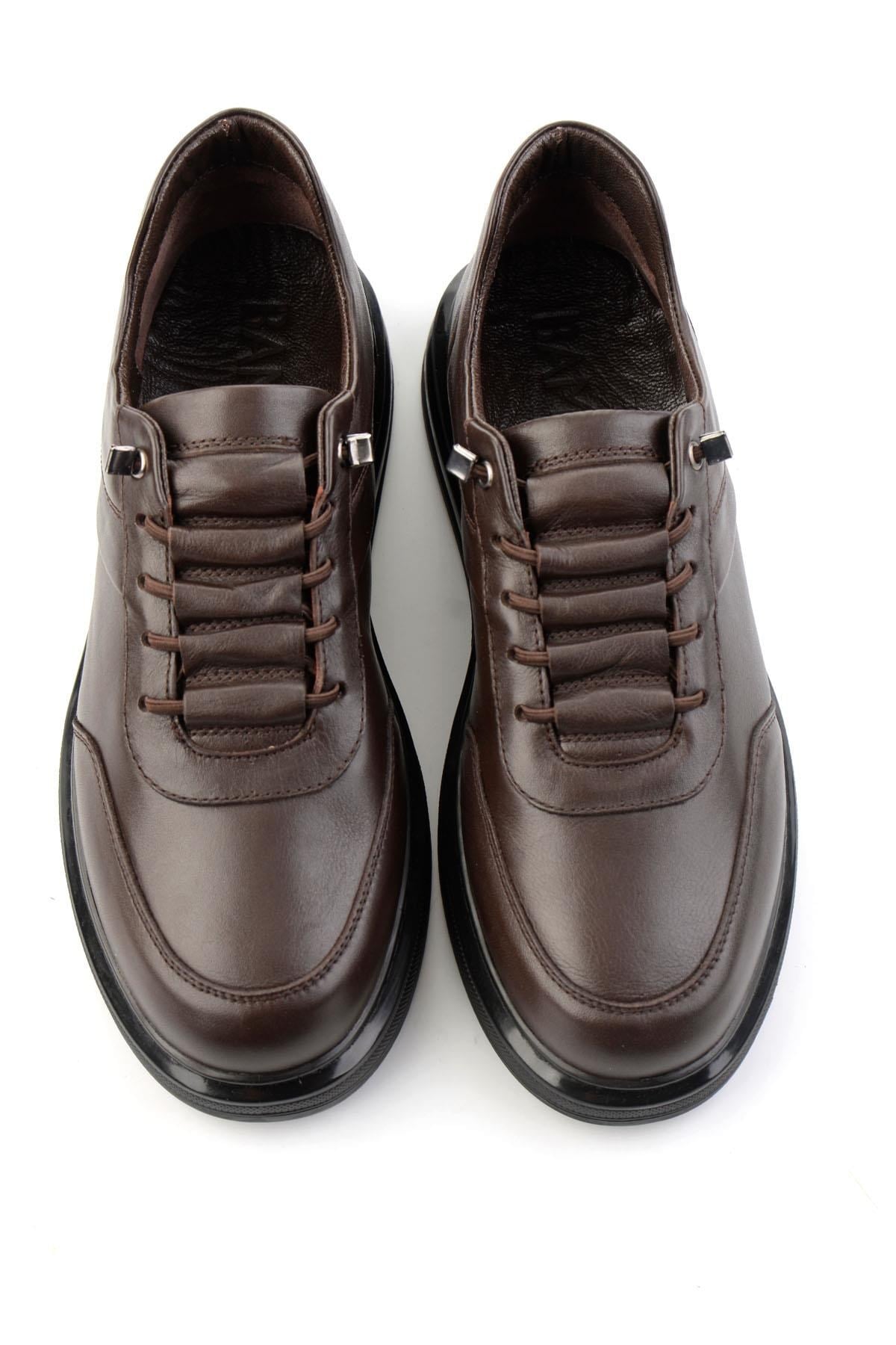 Kahve Napa Hakiki Deri Erkek Sneaker E01080185243