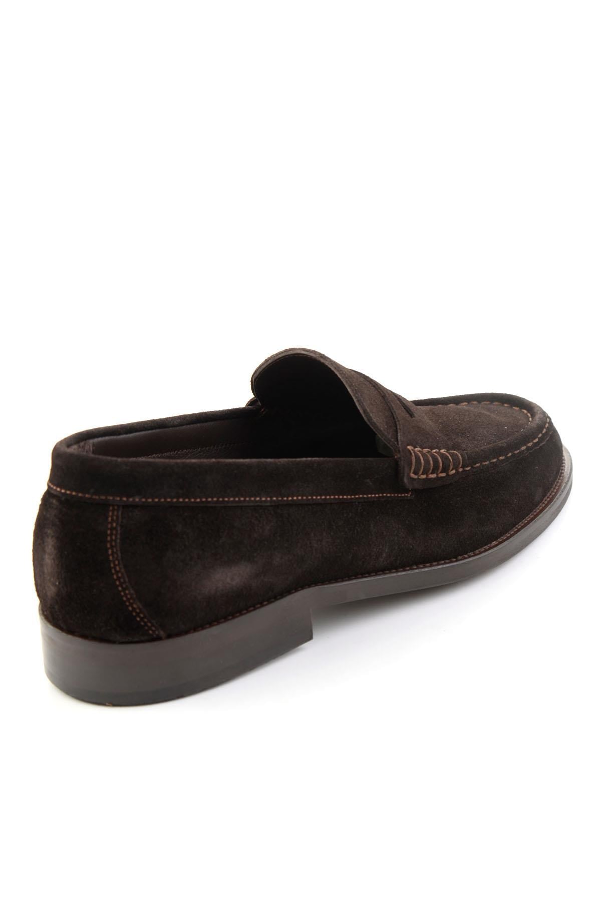 Kahve Süet Hakiki Deri Erkek Loafer Ayakkabı E01793281502