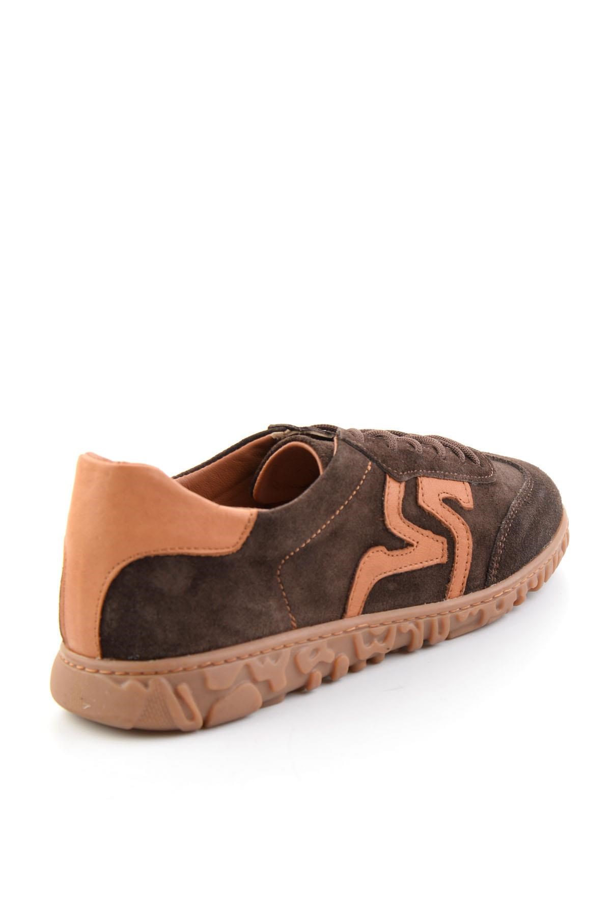 Kahve Süet Hakiki Deri Kadın Sneaker K01753005702