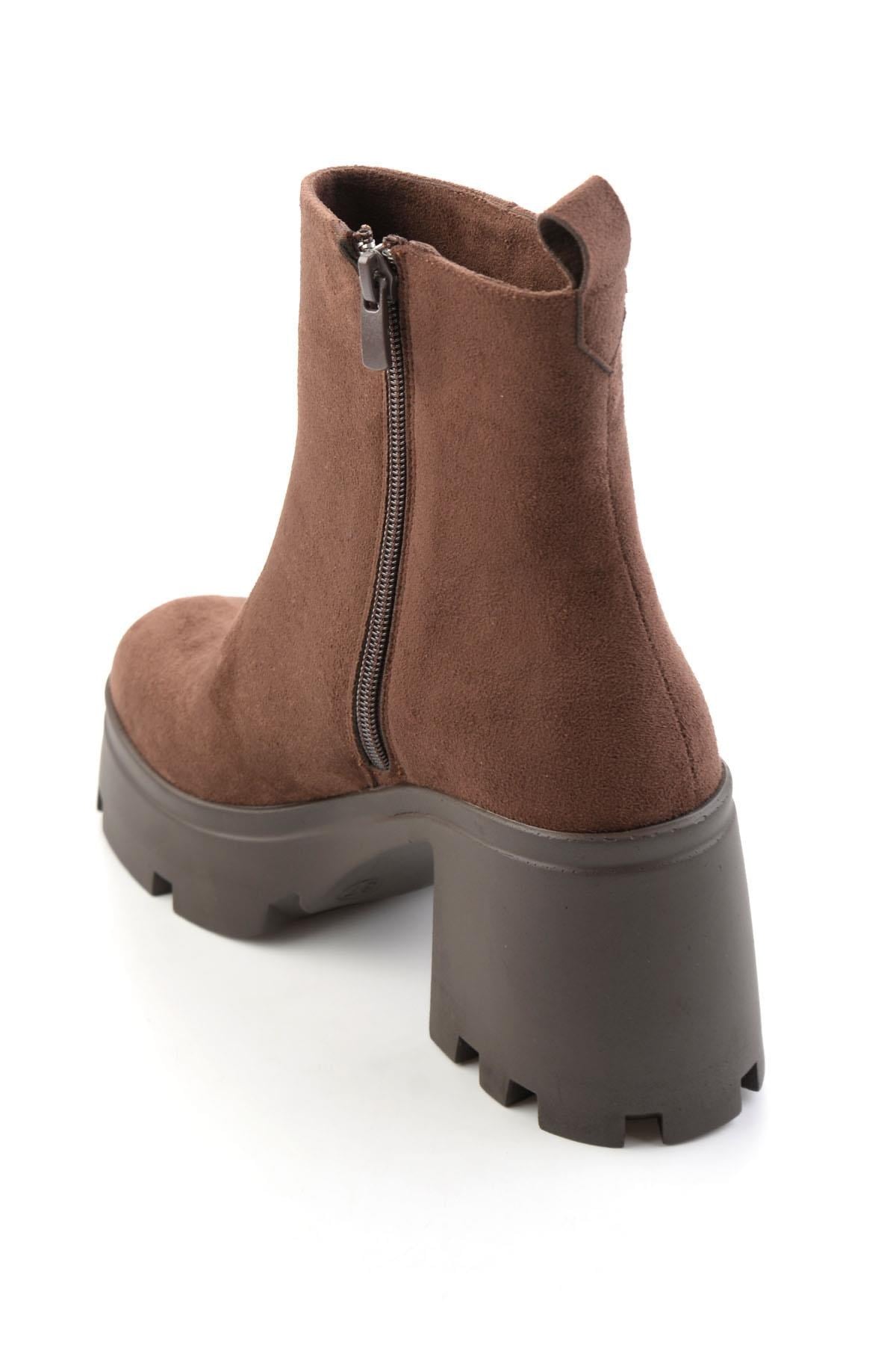 Kahve Süet  Kadın Bot & Bootie K02391085172