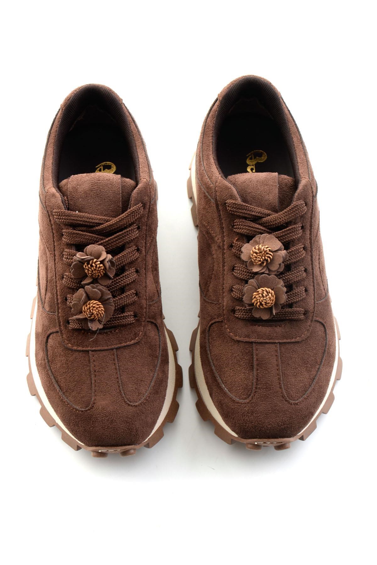 Kahve Süet  Kadın Sneaker K01791073772
