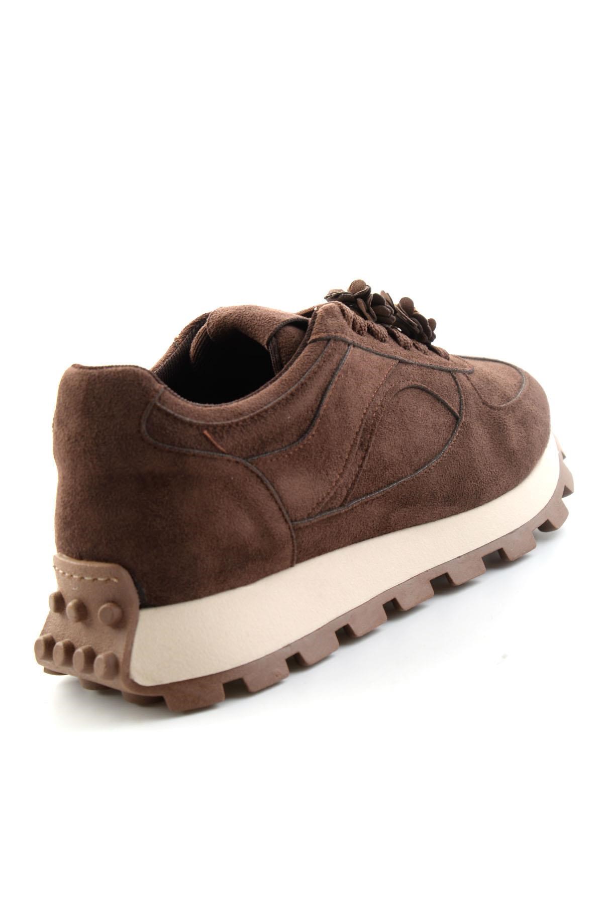 Kahve Süet  Kadın Sneaker K01791073772