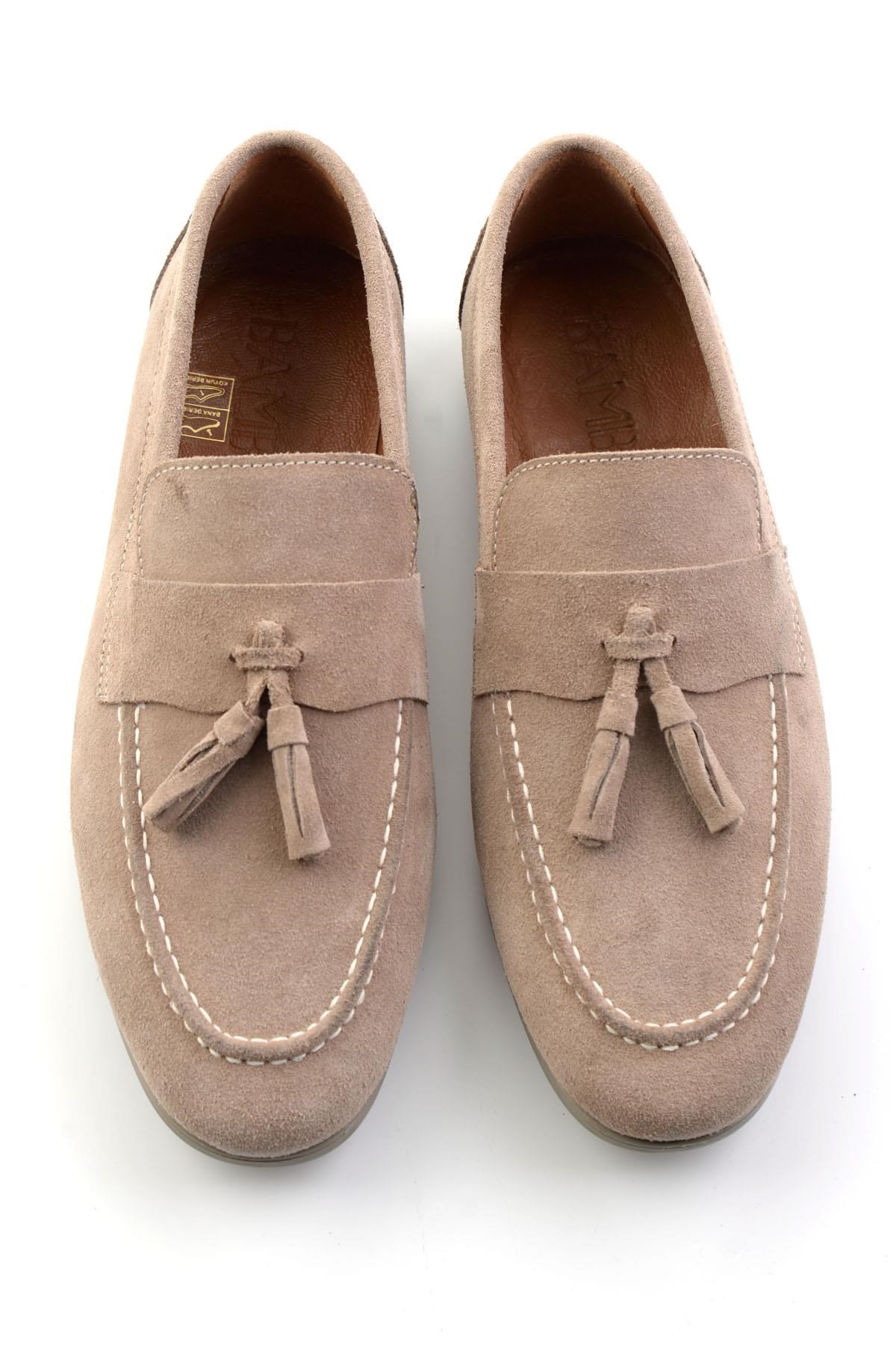 Kum Hakiki Deri Erkek Loafer Ayakkabı E01594456502