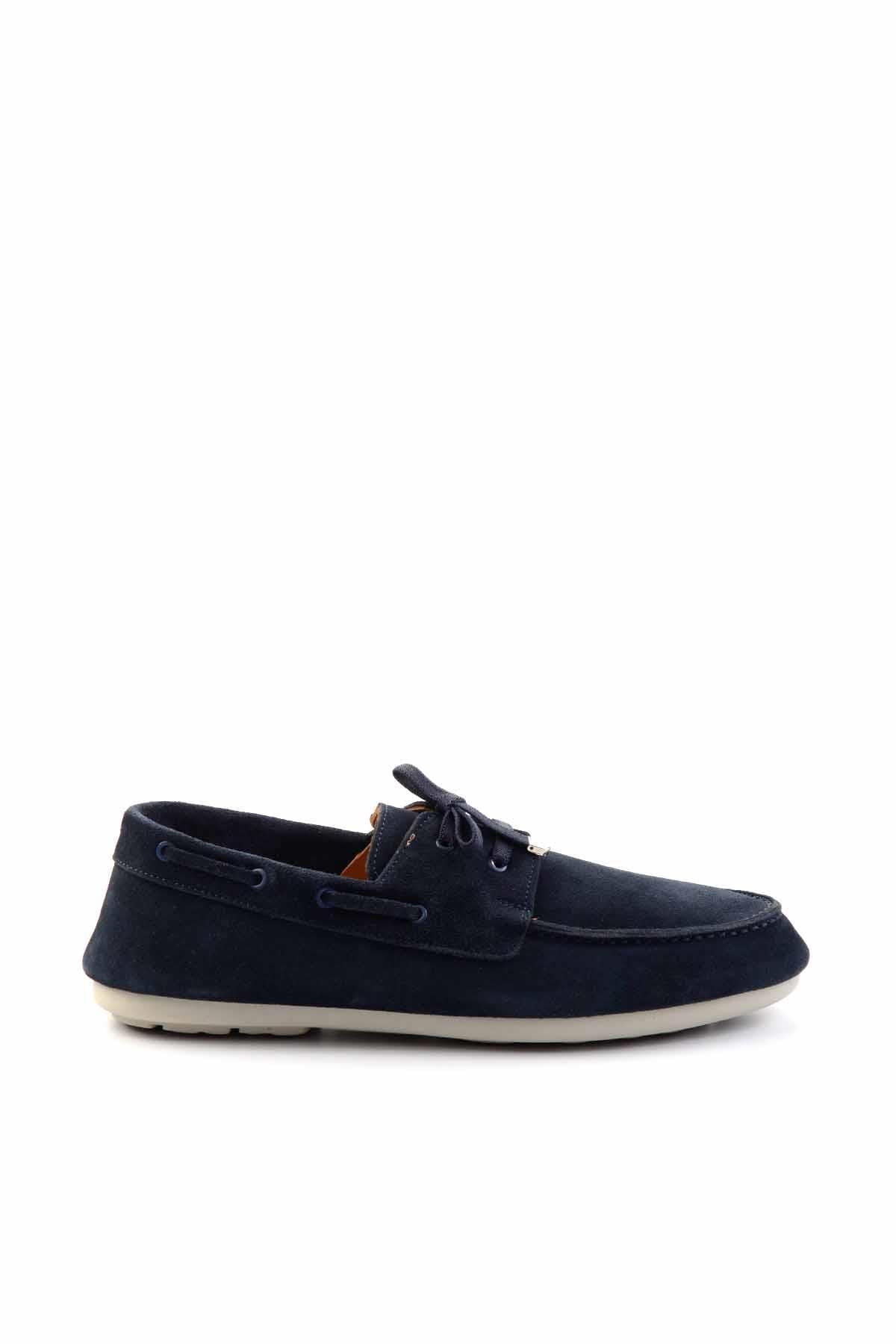 Lacivert Leather Erkek Loafer Ayakkabı E01304409502
