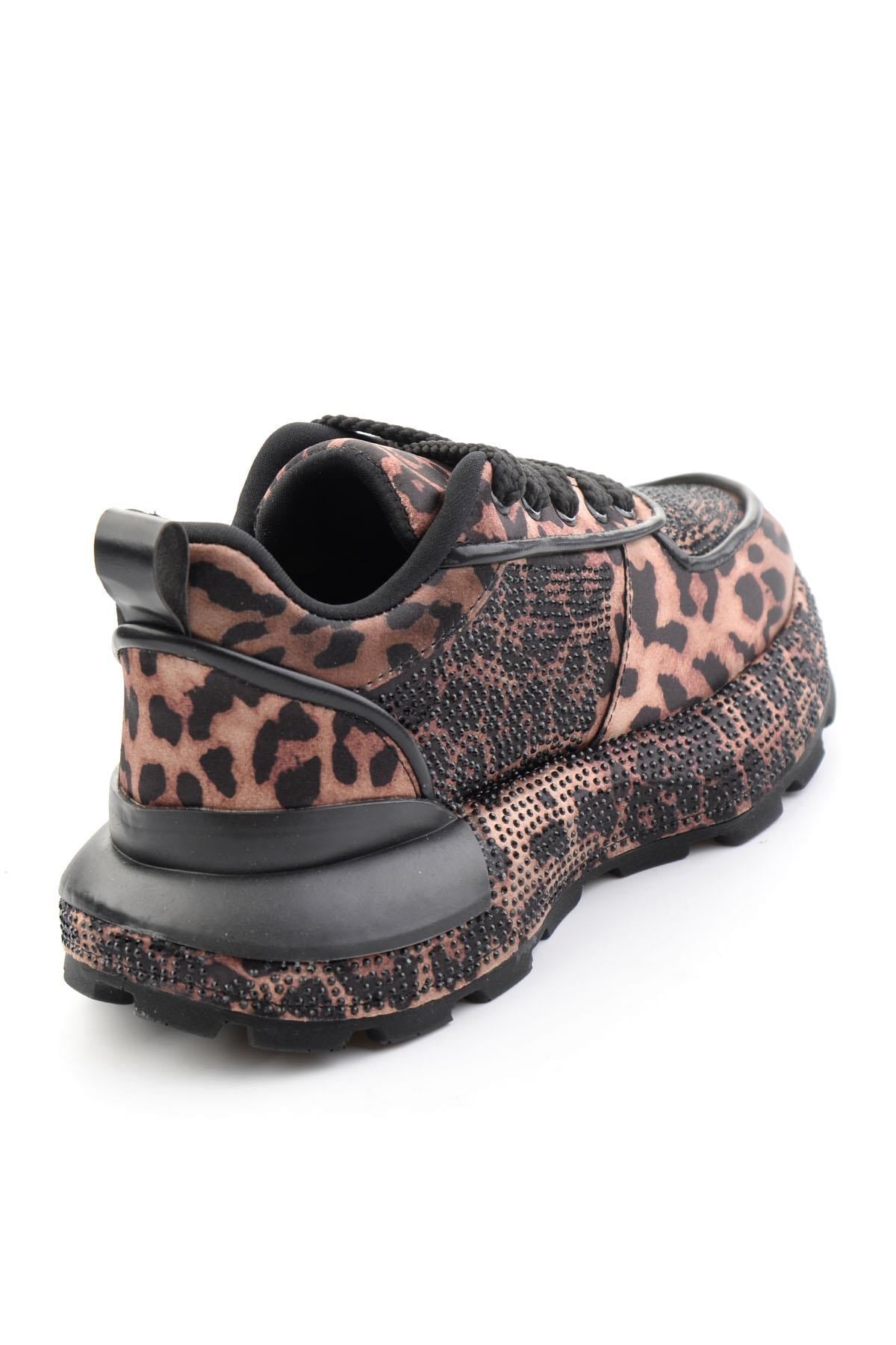 Leopar Siyah  Kadın Sneaker K01235003387