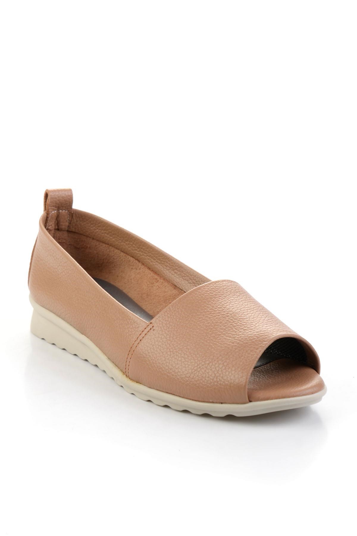 Mat Taba Hakiki Deri Kadın Espadril K01582664003
