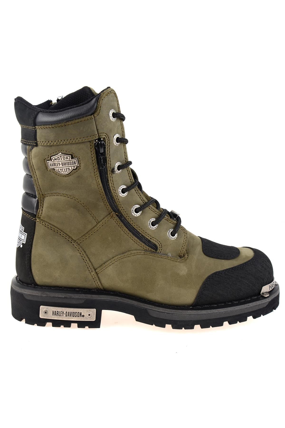 Olive Hakiki Deri Erkek Bot & Bootie HD1777055203