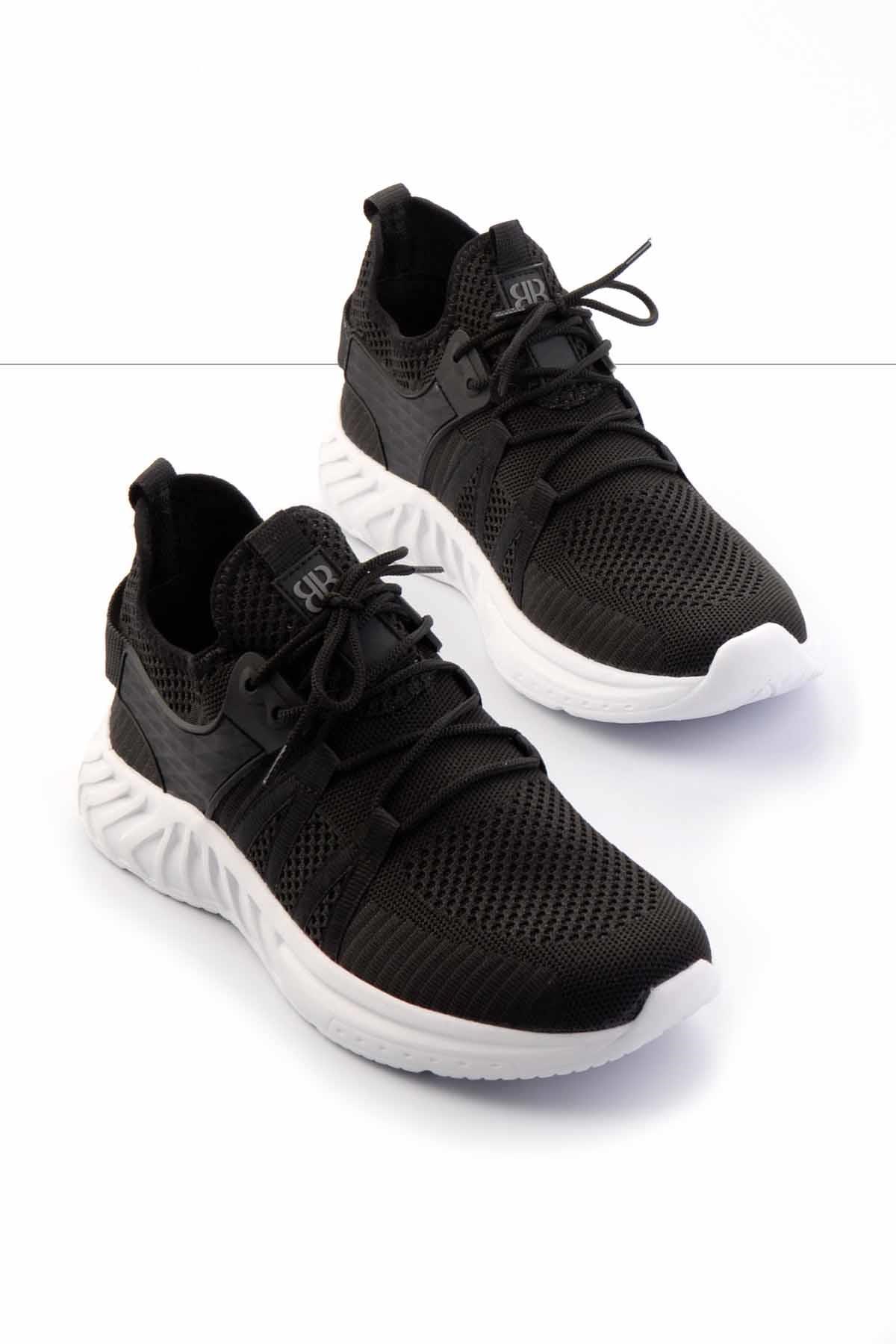 Siyah Beyaz  Erkek Sneaker E01768002182