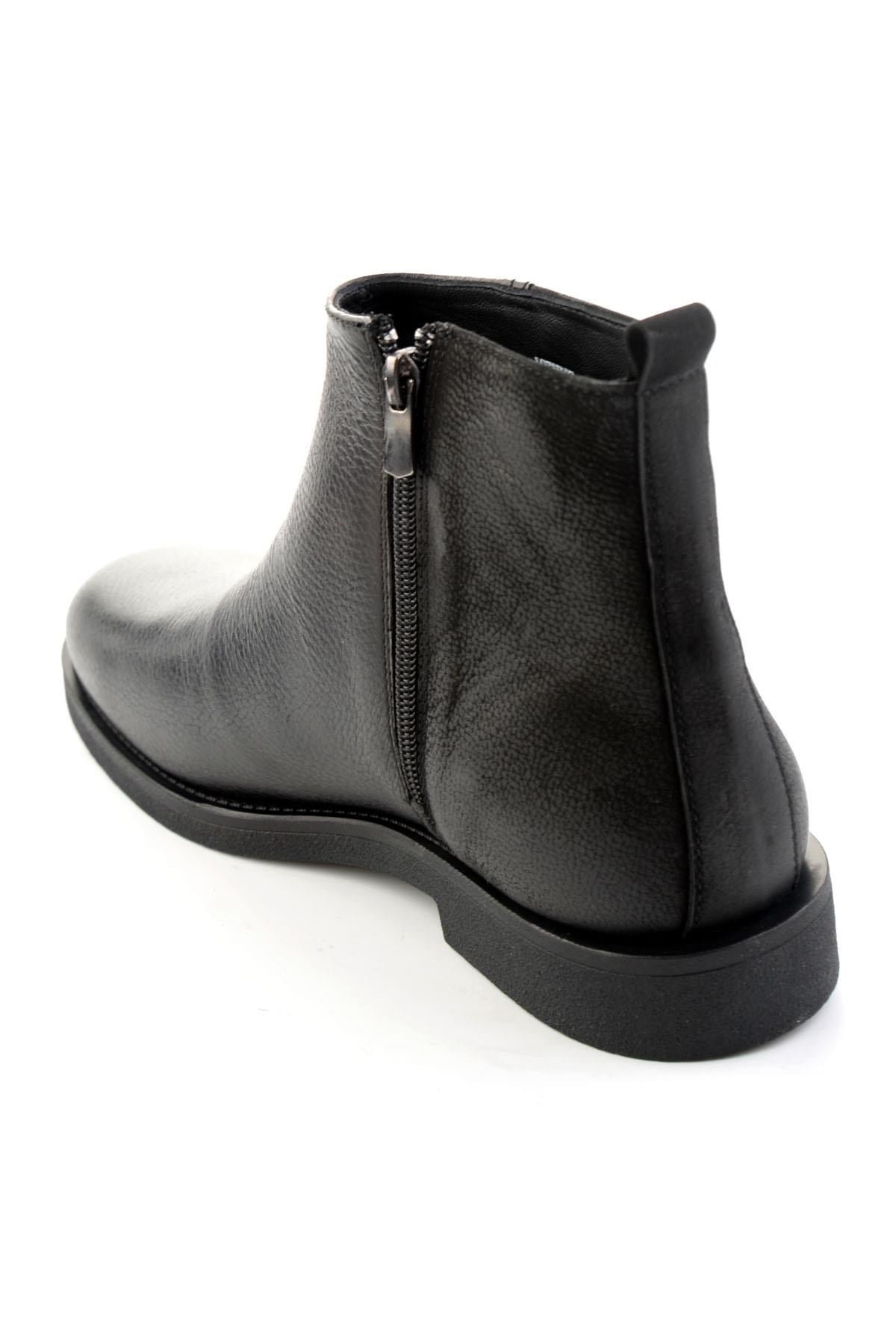Siyah Floter Hakiki Deri Erkek Bot & Bootie E02648564940