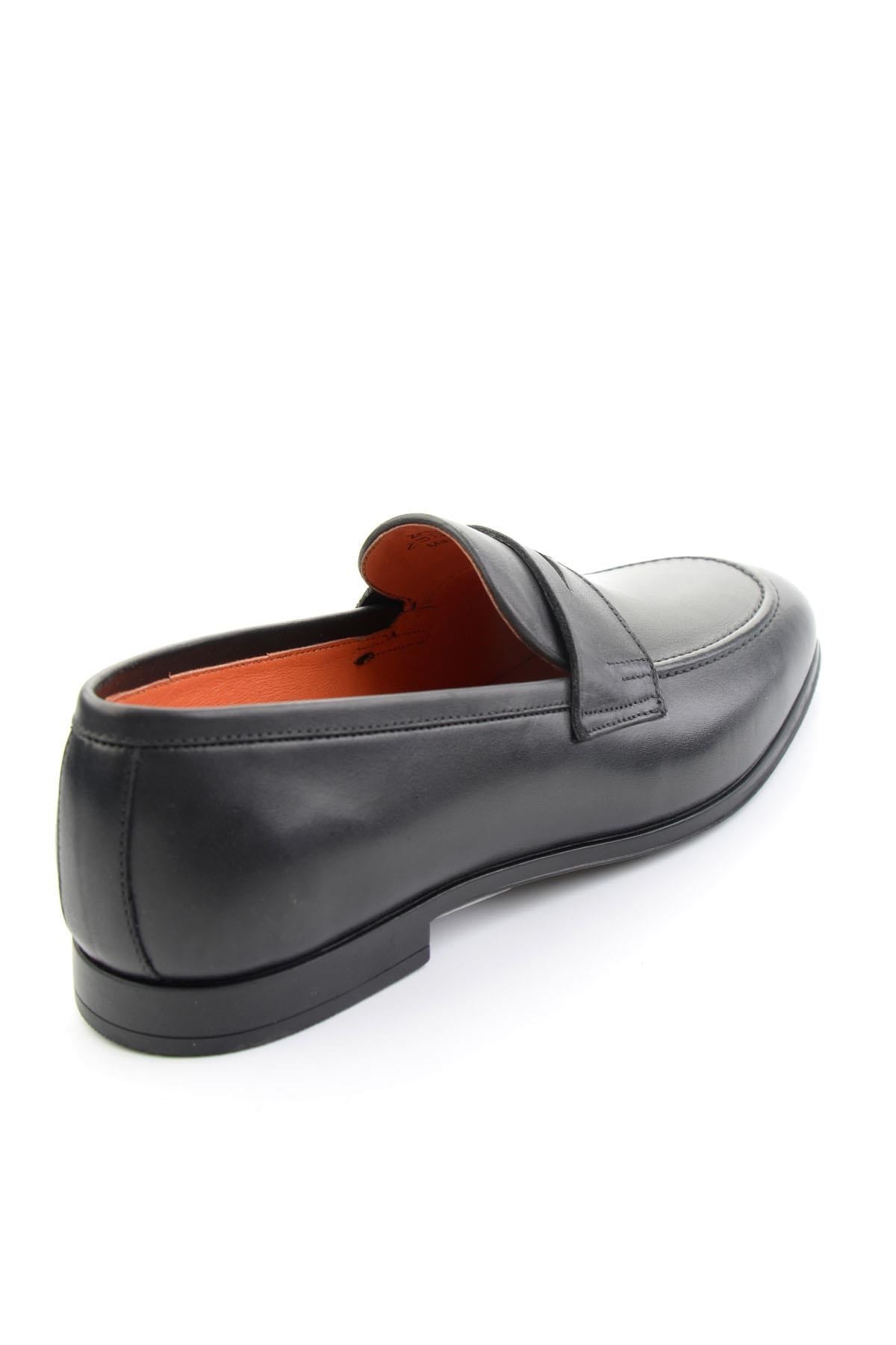 Siyah Hakiki Deri Erkek Loafer Ayakkabı E01648621814