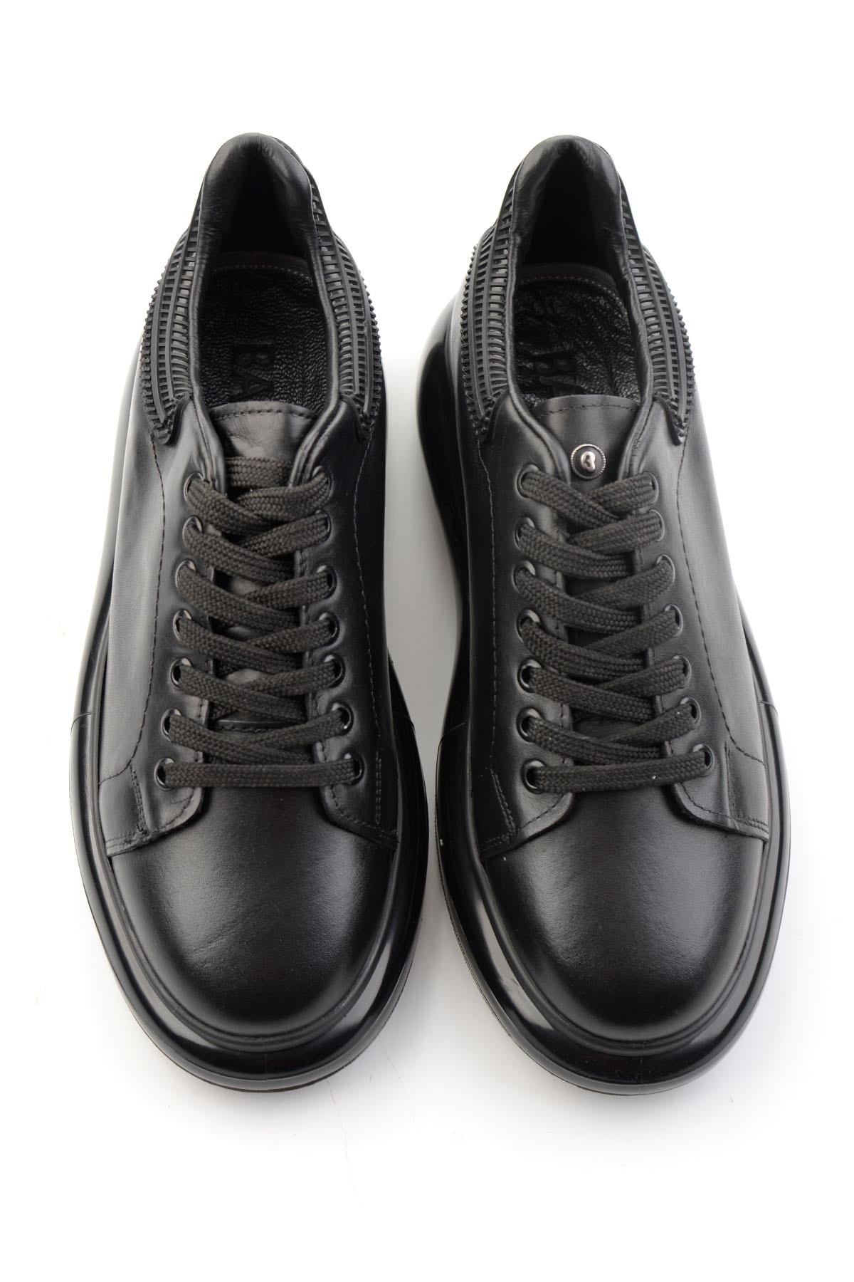 Siyah Hakiki Deri Erkek Sneaker E01401099941