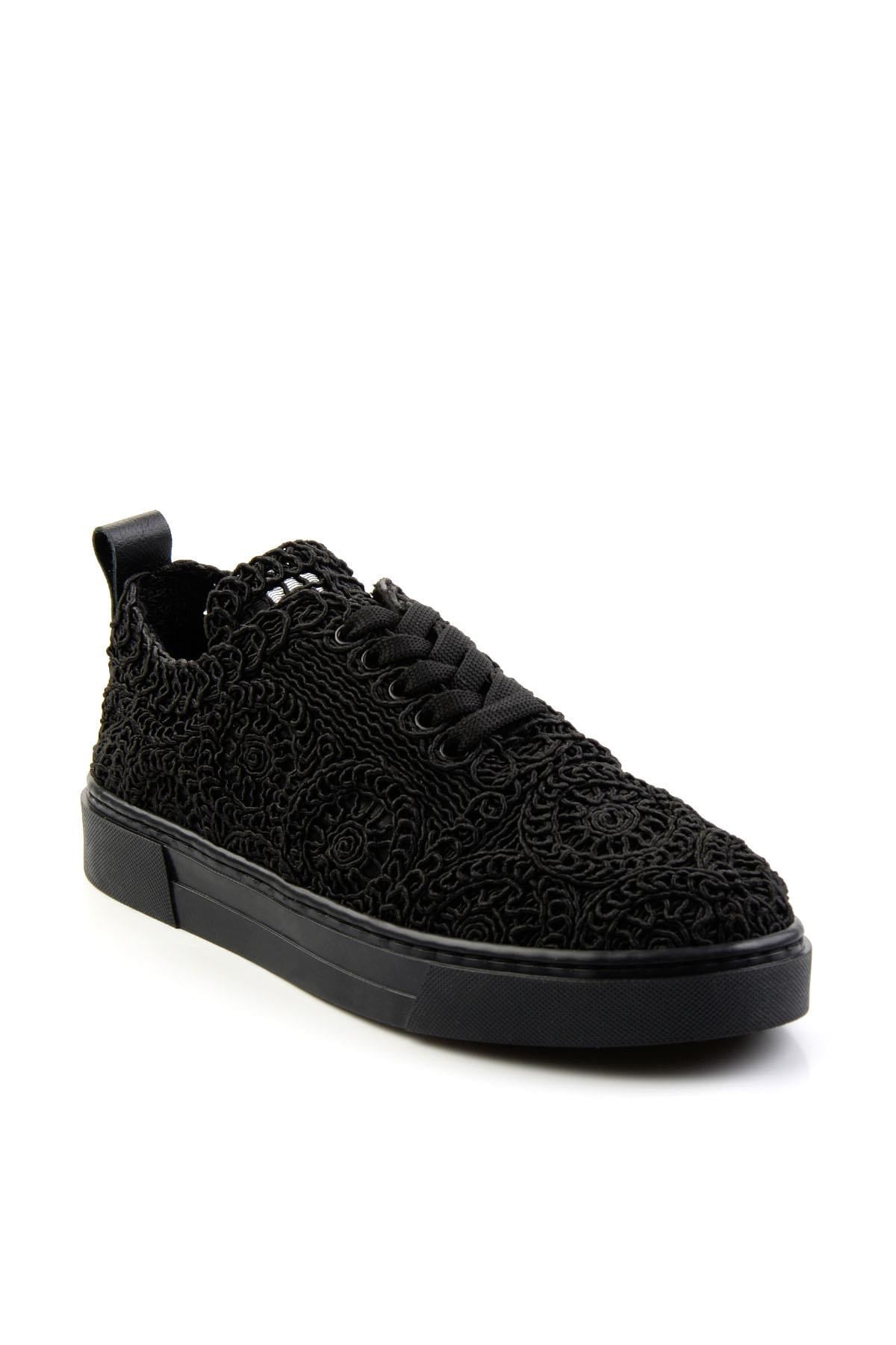 Siyah Hakiki Deri Kadın Sneaker K01331999916