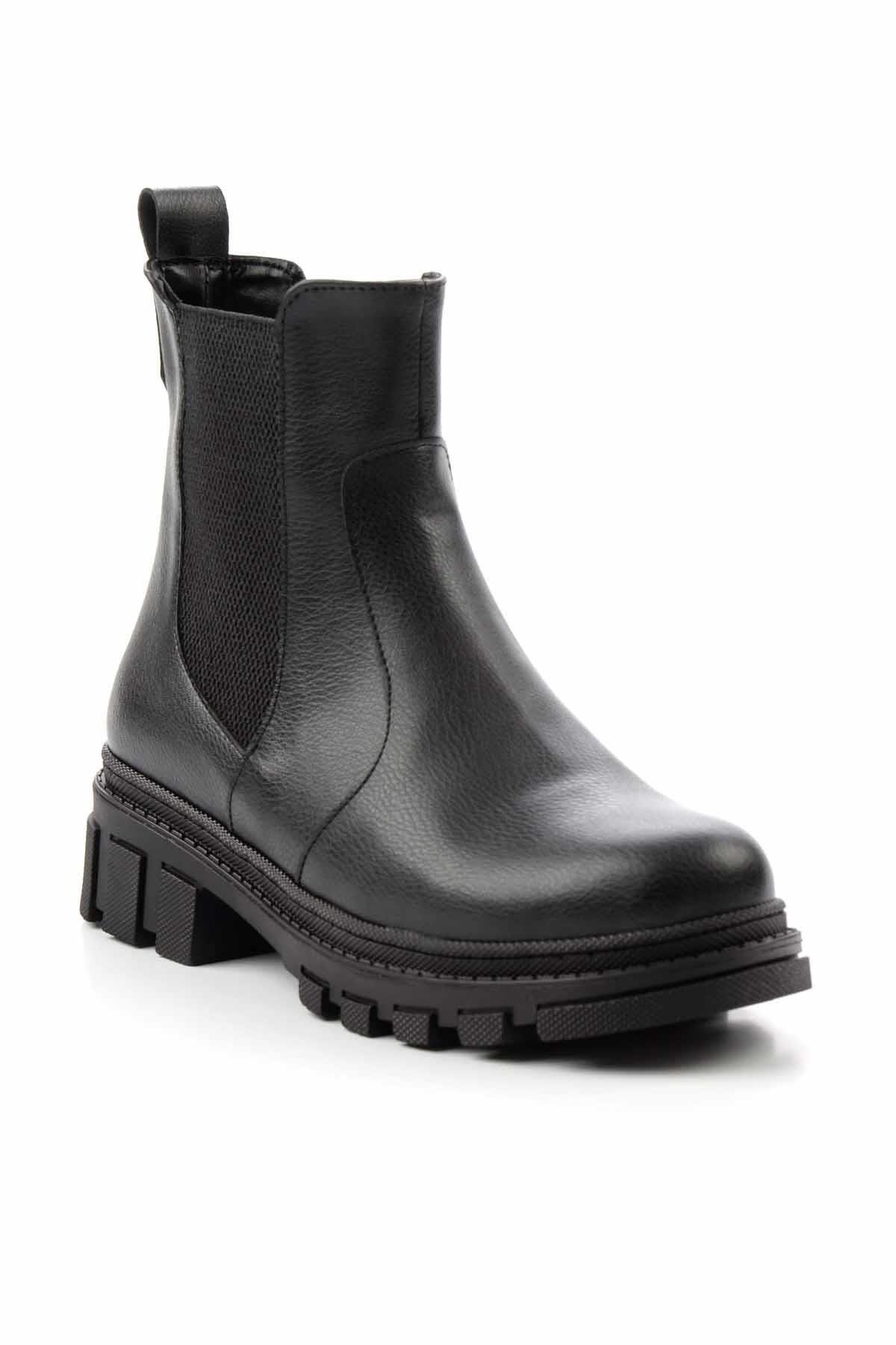 Siyah  Kadın Bot & Bootie K02875070309