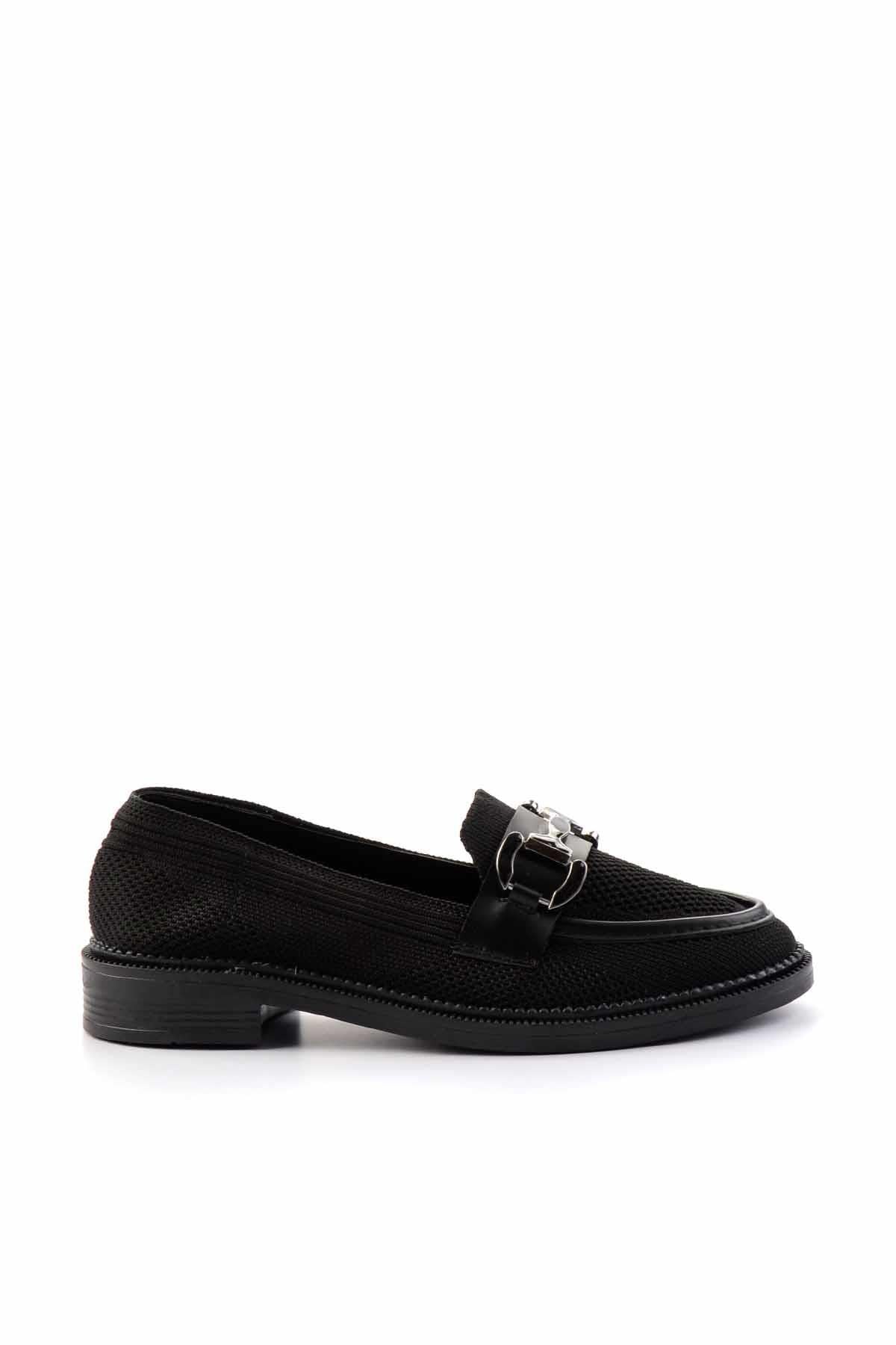Siyah  Kadın Loafer Ayakkabı K01362245682