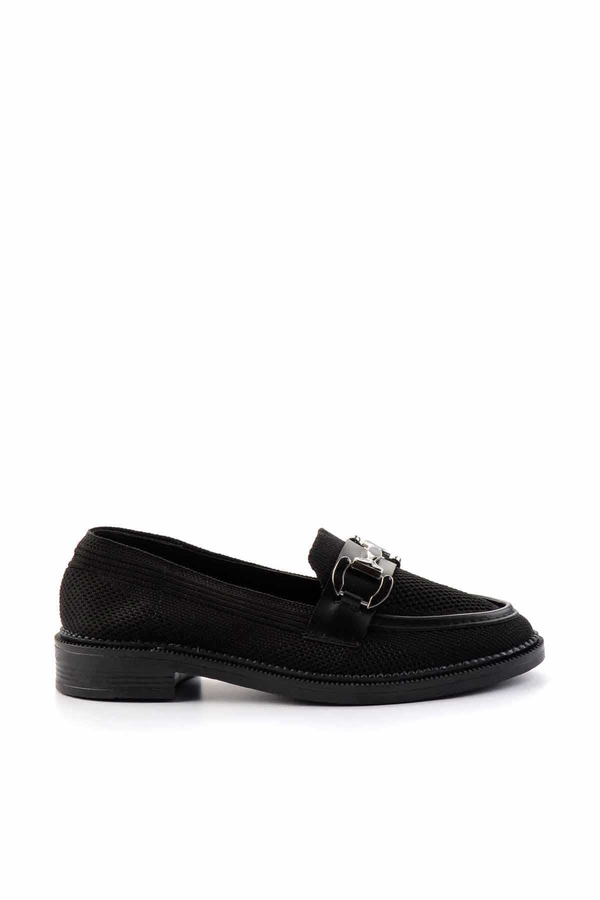 Siyah  Kadın Loafer Ayakkabı K01362245682