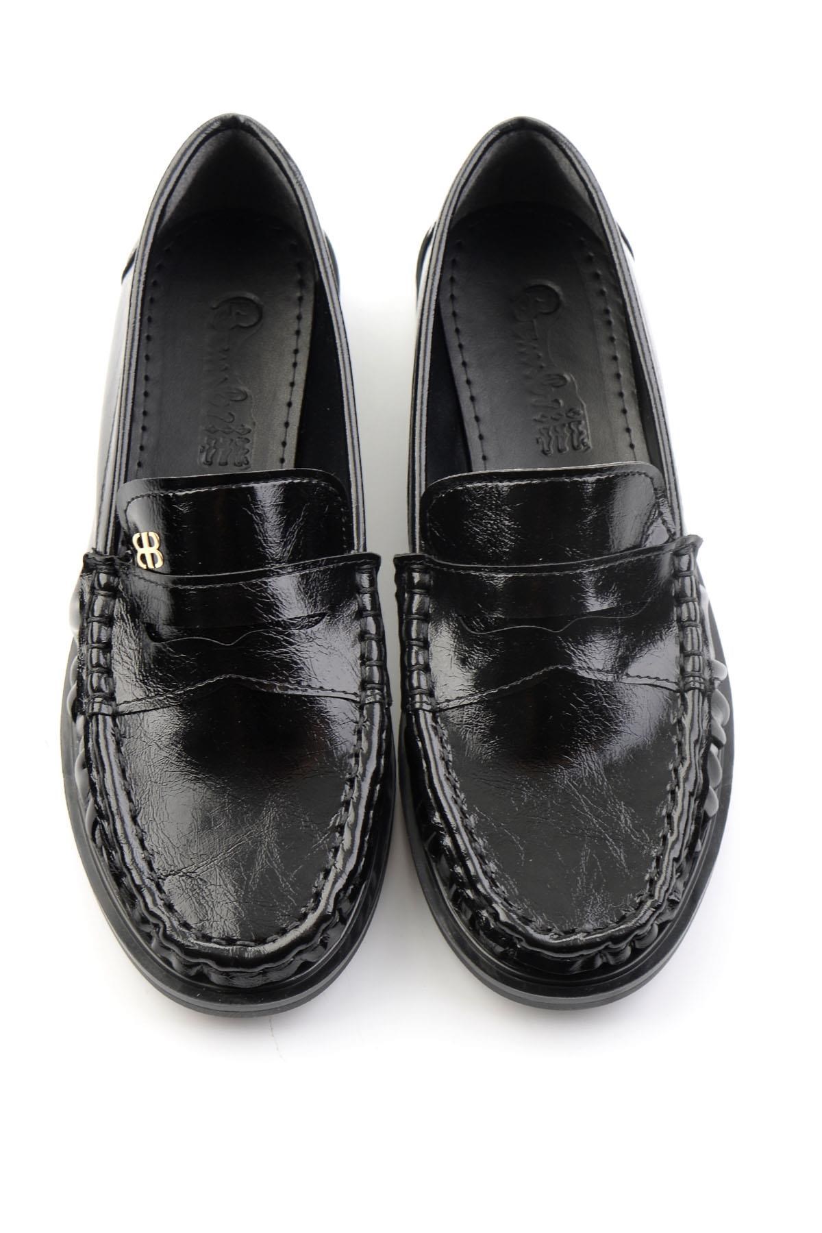 Siyah  Kadın Loafer Ayakkabı K01503728342