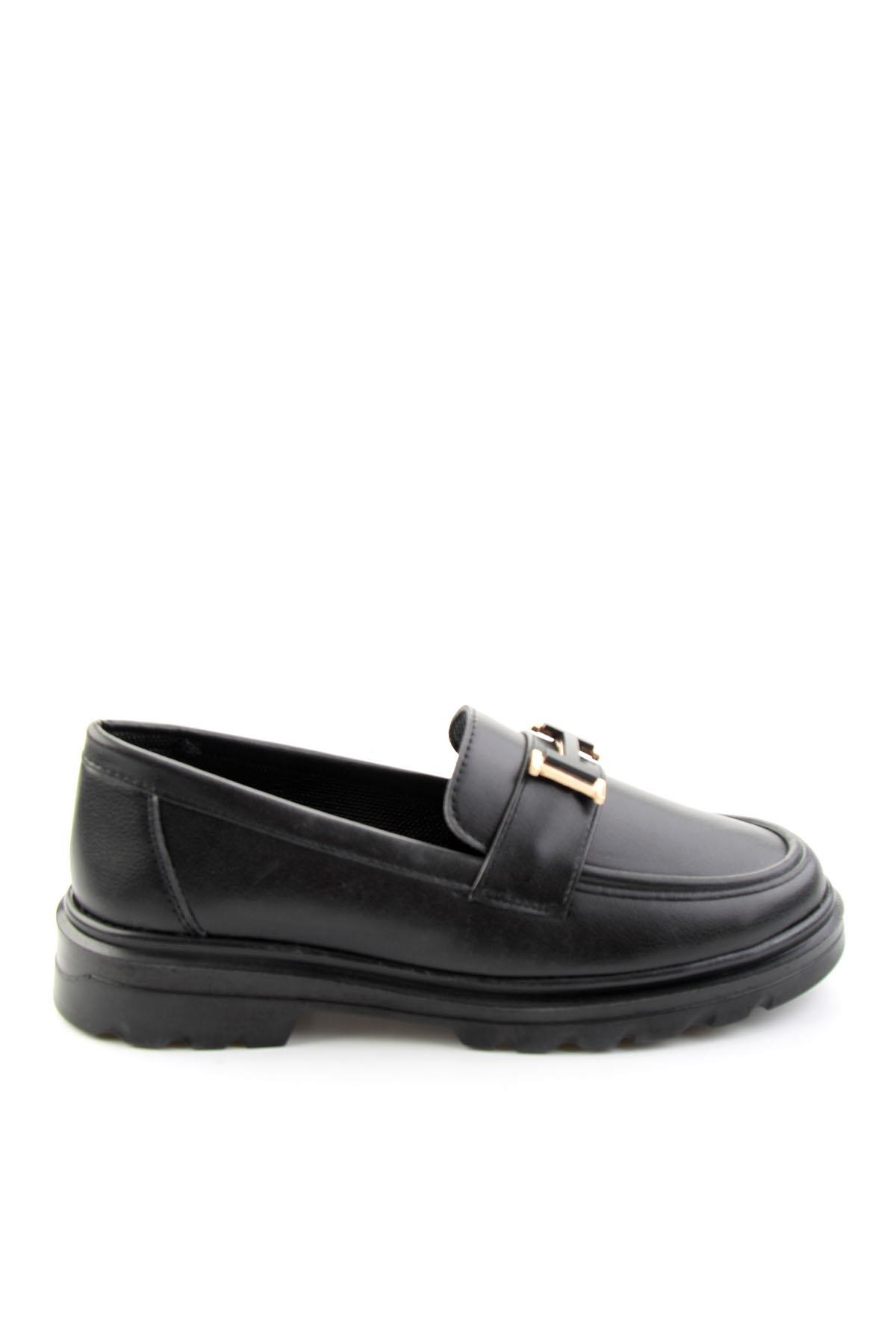 Siyah  Kadın Loafer Ayakkabı K01536105309