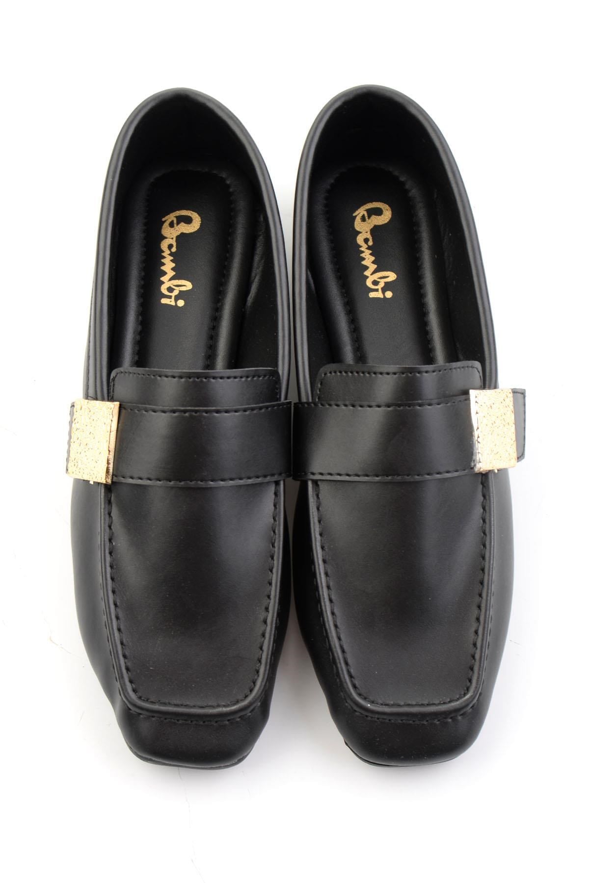 Siyah  Kadın Loafer Ayakkabı K01879251409