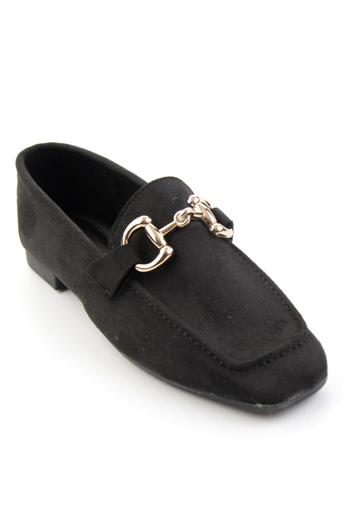 Siyah  Kadın Loafer Ayakkabı K01879251572