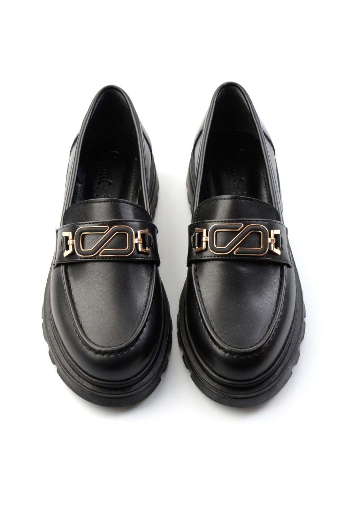 Siyah  Kadın Loafer Ayakkabı K01997010609