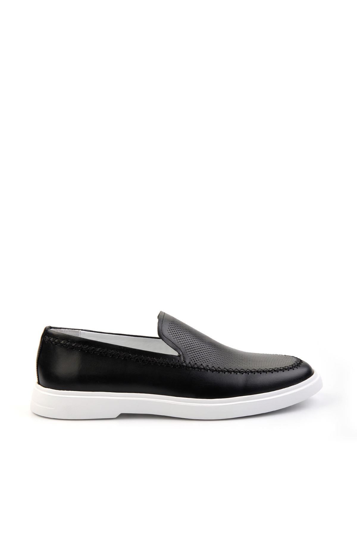 Siyah Leather Erkek Casual Ayakkabı E01083017041