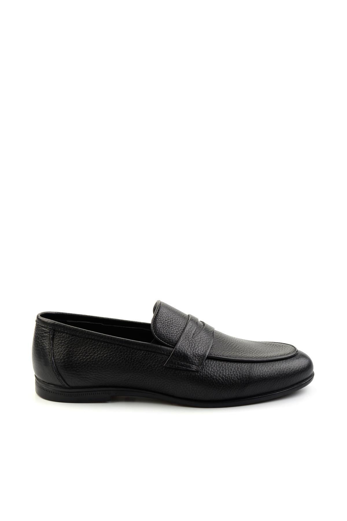 Siyah Leather Erkek Klasik Ayakkabı E01054161240