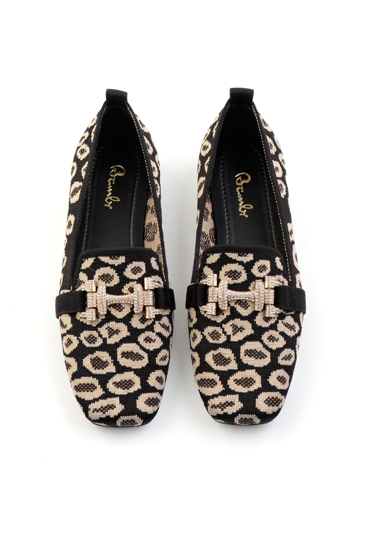 Siyah Leopar  Kadın Babet K01327058082