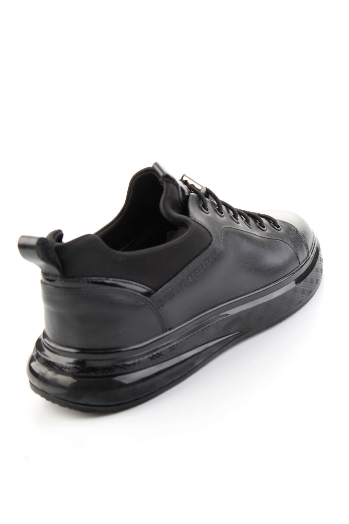 Siyah Napa Hakiki Deri Erkek Sneaker E01401180743