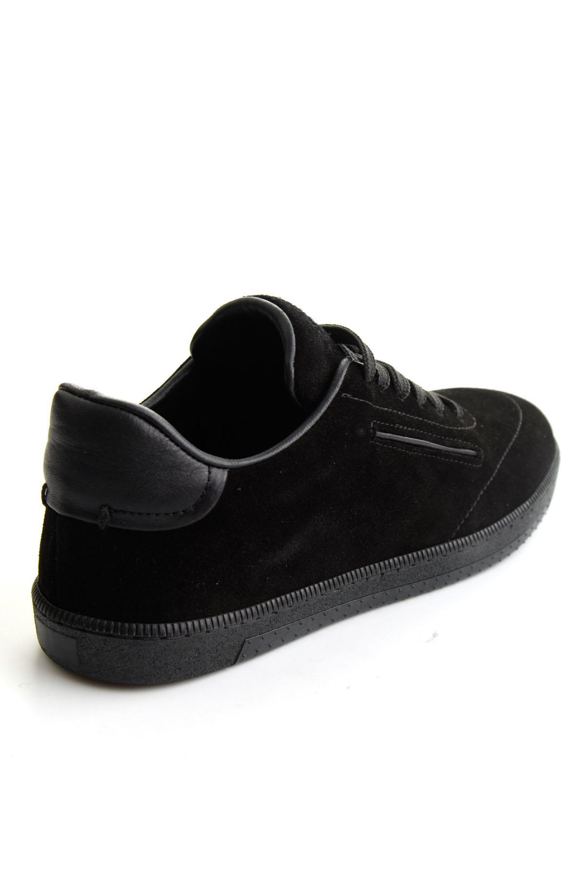 Siyah Süet Hakiki Deri Erkek Sneaker E01593000302