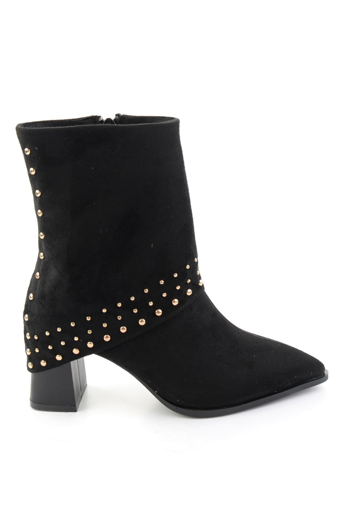 Siyah Süet  Kadın Bot & Bootie K02843010272