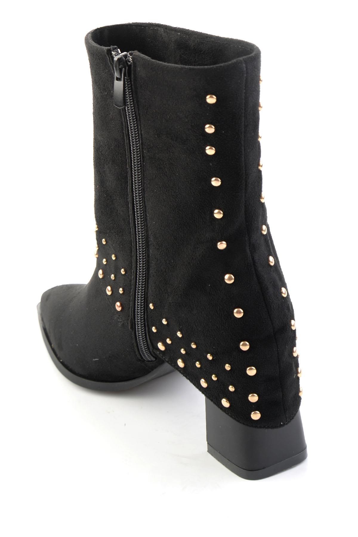 Siyah Süet  Kadın Bot & Bootie K02843010272