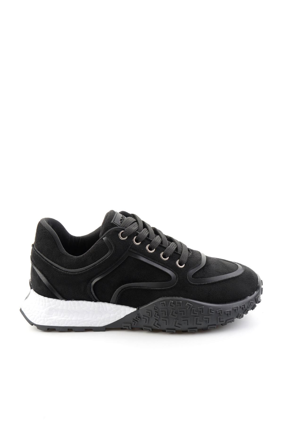 Siyah Süet  Kadın Sneaker K01313003272