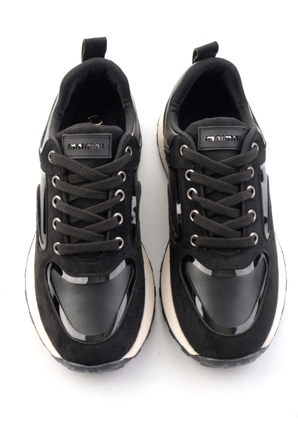 Siyah Süet  Kadın Sneaker K01313004372