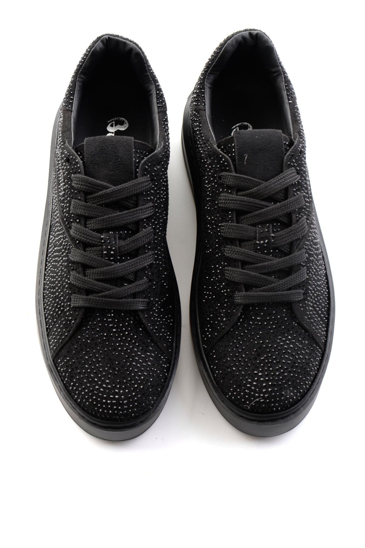Siyah Süet  Kadın Sneaker K01791072772