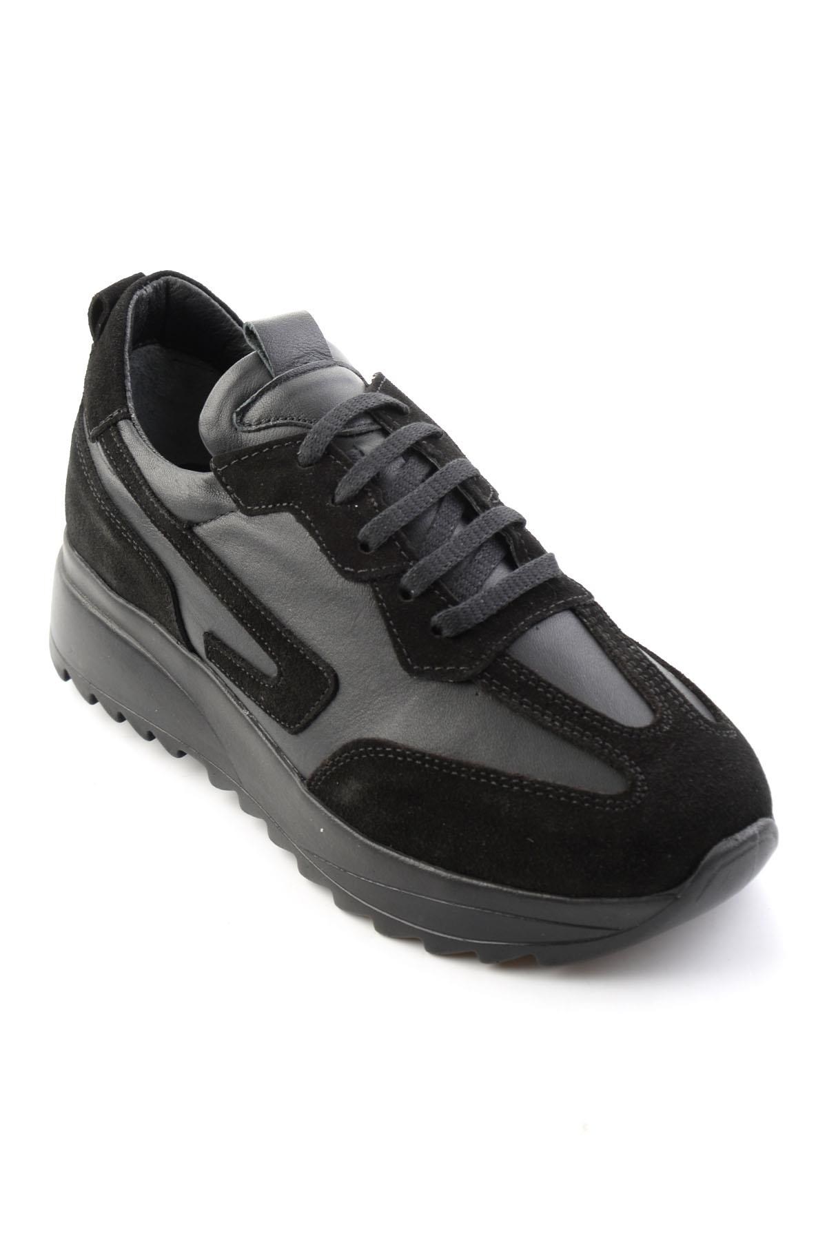 Siyah Süet  Kadın Sneaker K01854014102