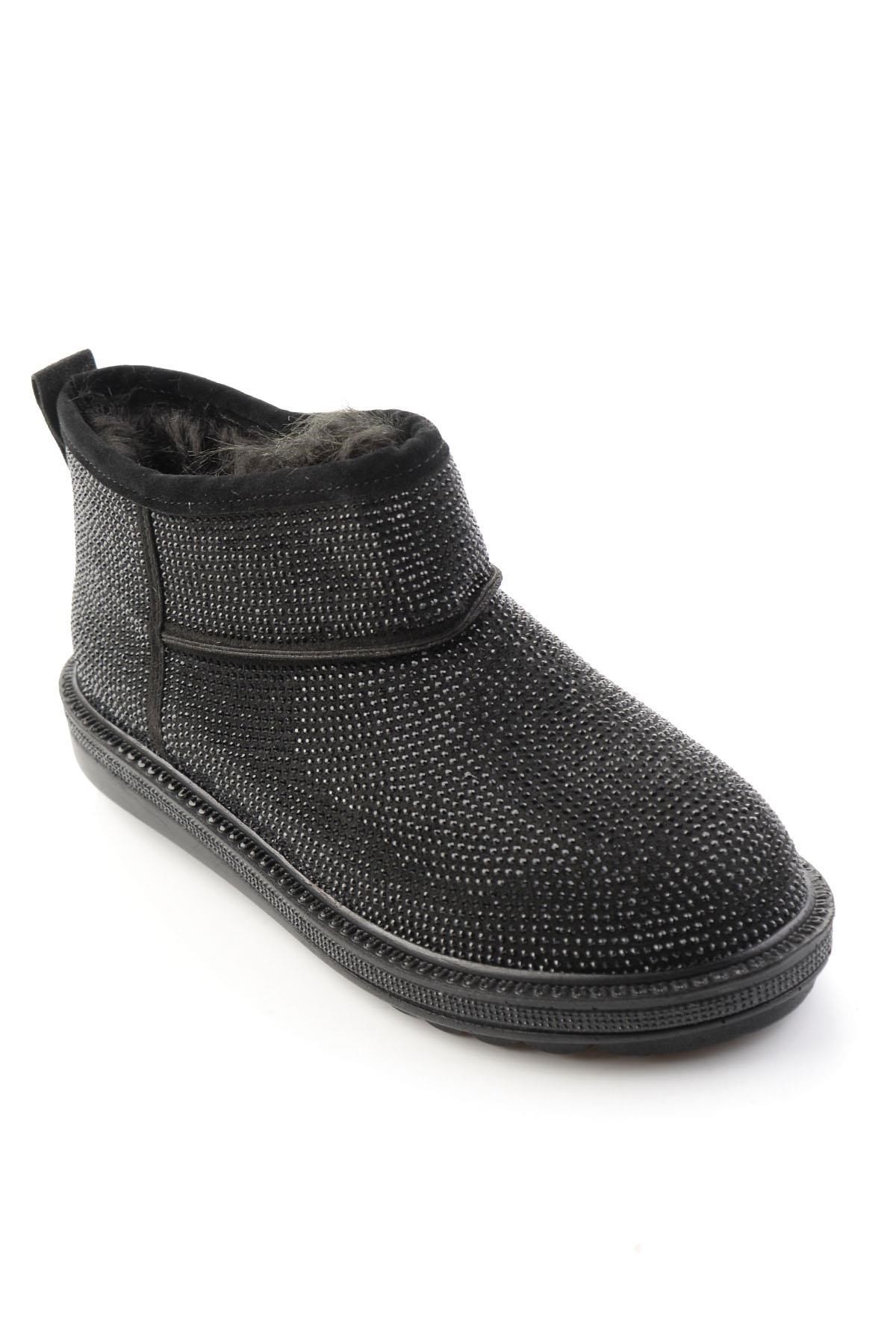 Siyah Taşlı  Kadın Bot & Bootie K02834260187