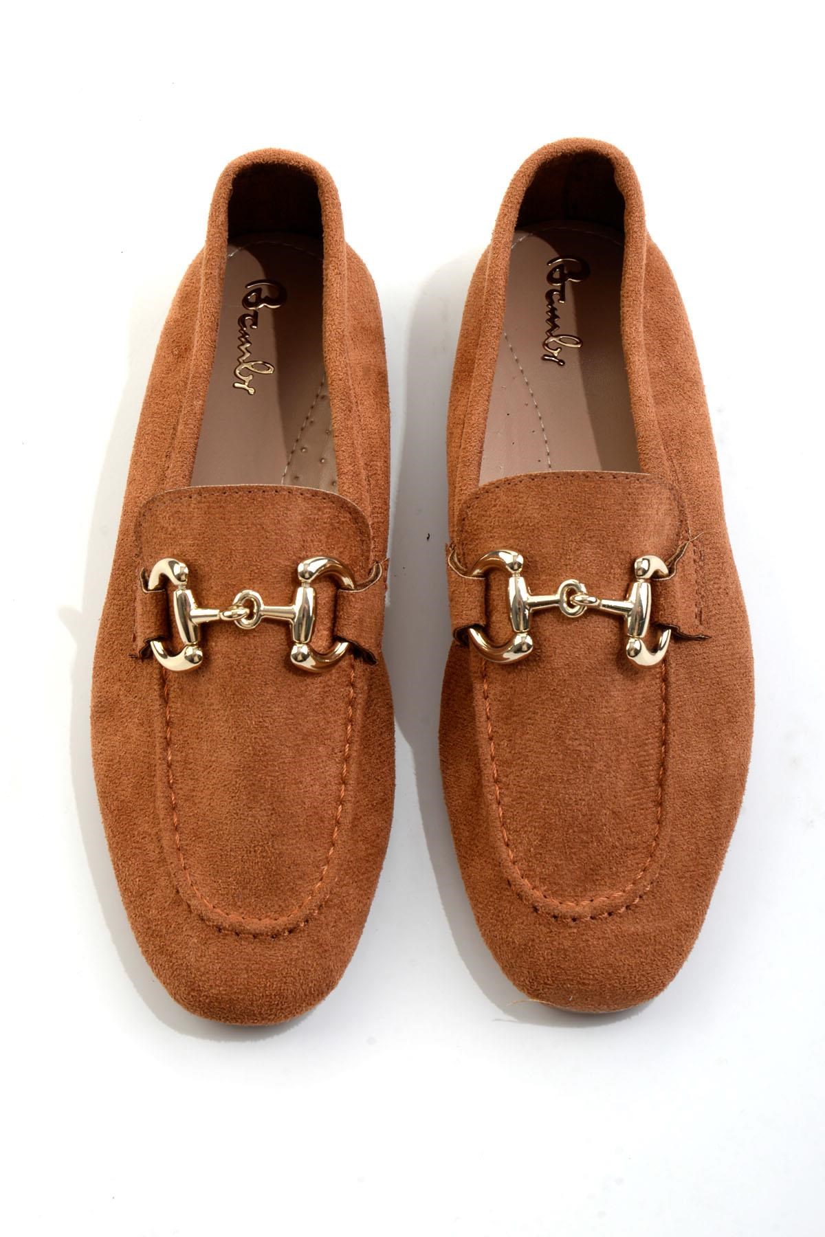 Taba  Kadın Loafer Ayakkabı K01688011002