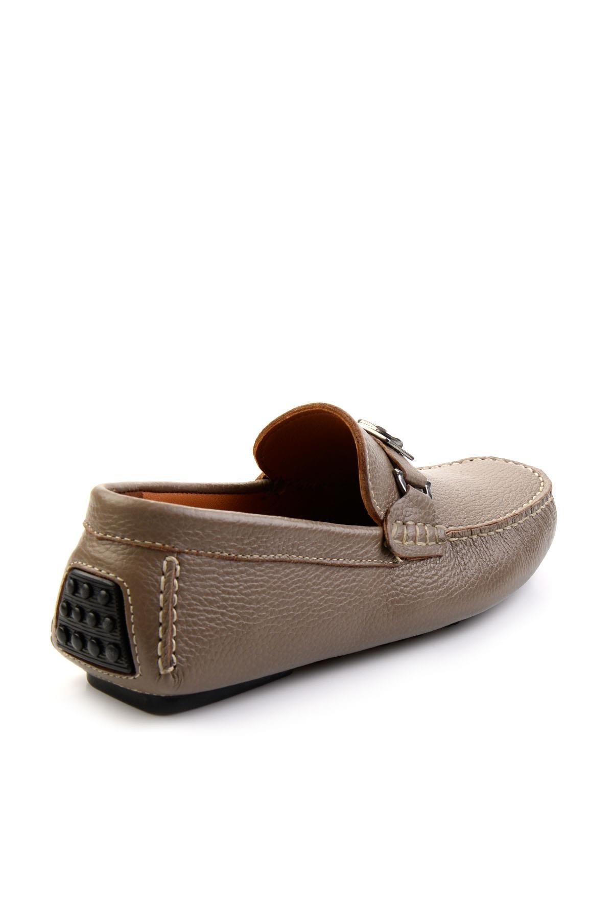 Vizon Hakiki Deri Erkek Loafer Ayakkabı E01547007540