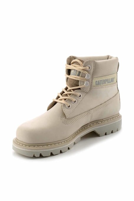 Beige Hakiki Deri Kadın Bot & Bootie CAT0111000101
