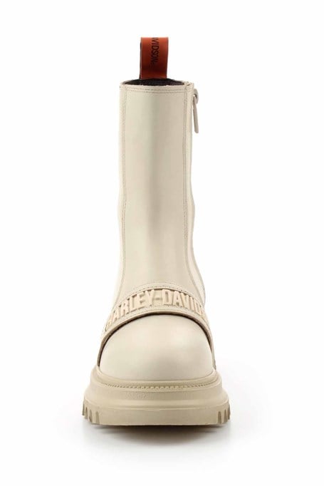 Beige Hakiki Deri Kadın Bot & Bootie HD0777054903