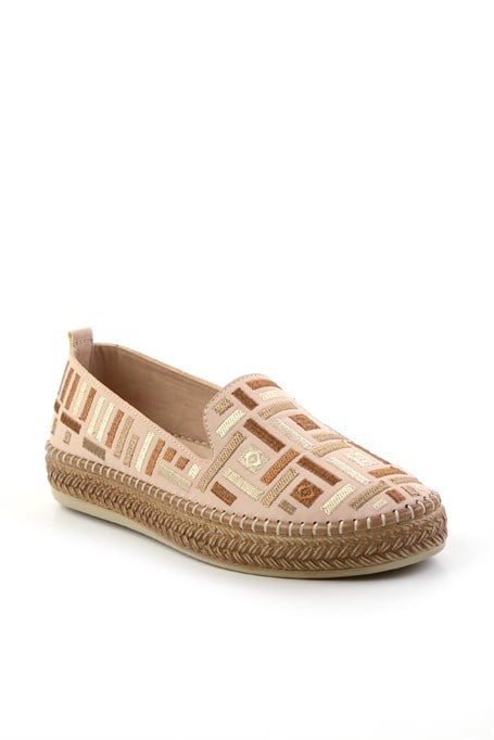 Bej Bej Çok Renkli  Kadın Espadril K01309600504