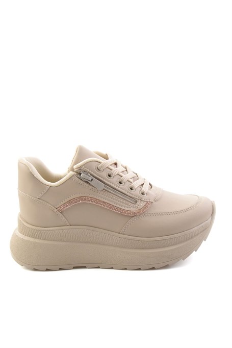 Bej Bej  Kadın Sneaker K01709060409