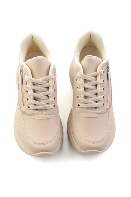 Bej Bej  Kadın Sneaker K01709060409